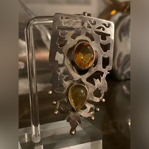 Two Stone Topaz Pendant